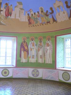 Altar of the church of Our Lady in the village Yurievskoye Kaluga Region. S -100 m2