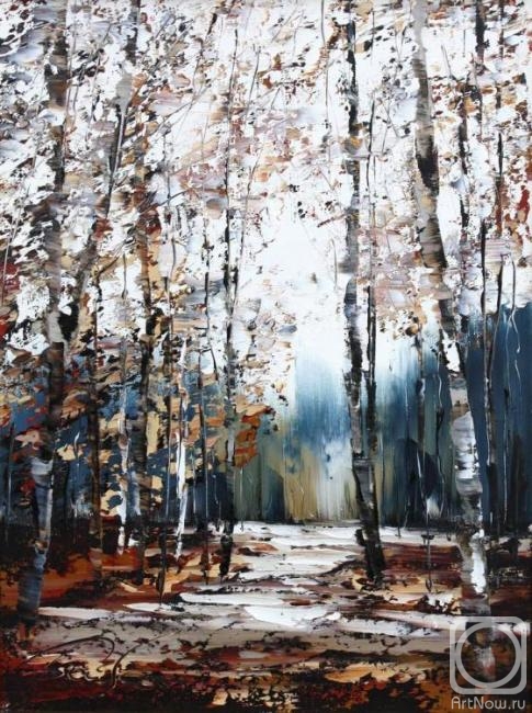 Boyko Evgeny. Young birch trees