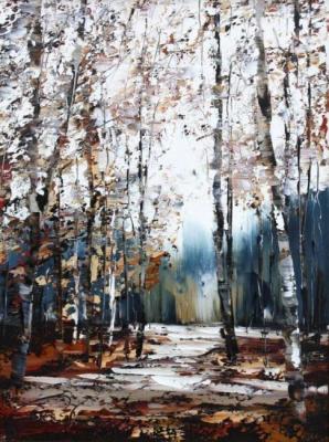 Young birch trees. Boyko Evgeny