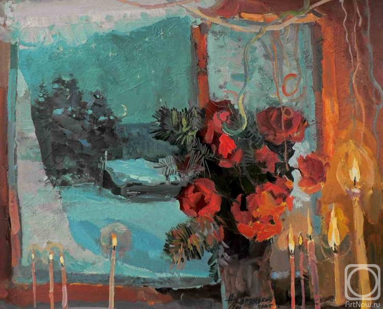 Korznyakov Nikolay. Silence by candlelight. Christmas