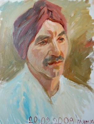 Portret of a Man in a Turban, from nature