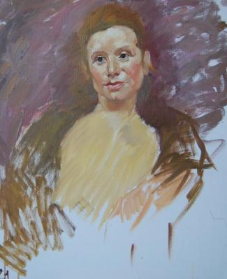 Unfinished Portret of Taisya. Dobrovolskaya Gayane