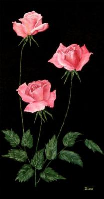 pink roses. Sotnikova Diana