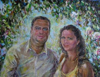 Alexander Danilov and Irina (Flowers And Portrait). Kruglova Svetlana