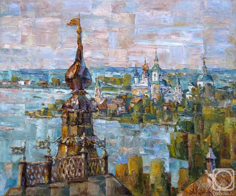 Kolokolov Anton. Rostov. View of the Spaso-Yakovlevsky Monastery