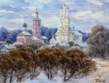 Vyazma is Orthodox. Winter in the city. Erasov Petr