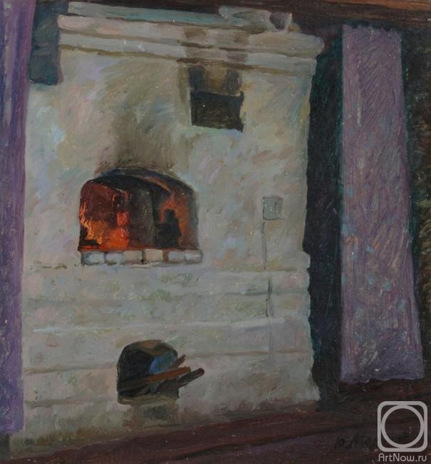 Melikov Yury. In the hut. Fired oven