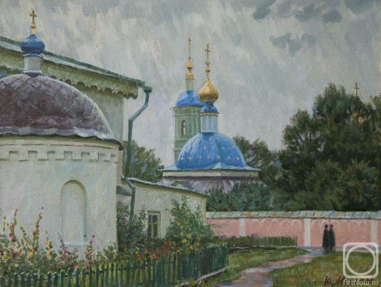 Melikov Yury. Rainy day in Optina Pustyn