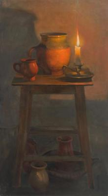 Still-life with a candle (). Kharchenko Victoria