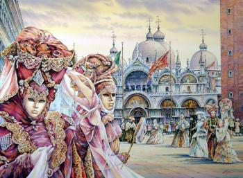 Картина «Маски на Сан Марко»