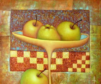 Still life with apples