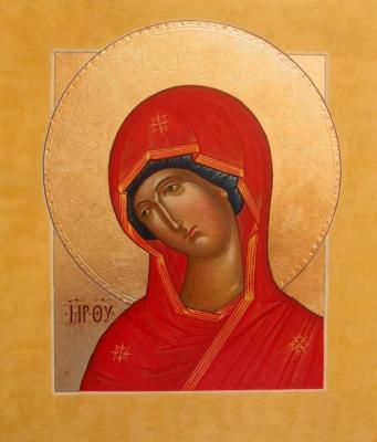 Fire-shaped Icon of the Mother of God. Kutkovoy Victor