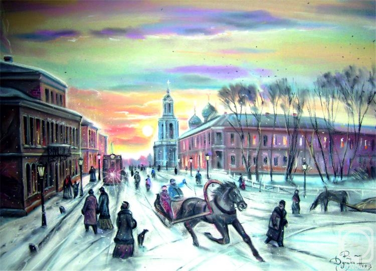Dulko Nikolai. Winter Vechr on Millionnaya in Tver