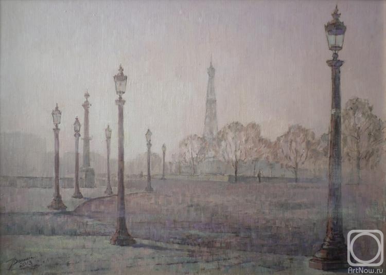 Volkova Tatiana. Morning fog. Place de la Concorde, Paris