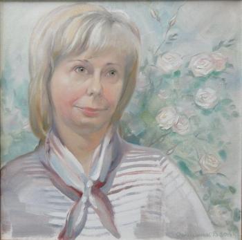 Portrait with roses. Solodovnik Vladimir