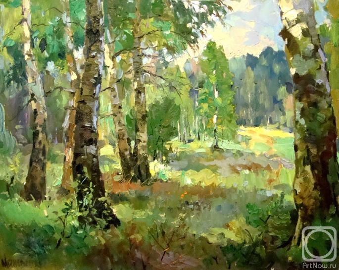 Mishagin Andrey. In the cool of the birch