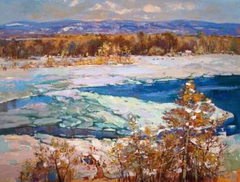 The ice was broken (Volga In Winter The River Ice). Mishagin Andrey