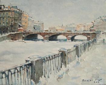 City covered in snow. Mif Robert