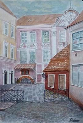 Courtyards and streets of Old Riga. Lizlova Natalija