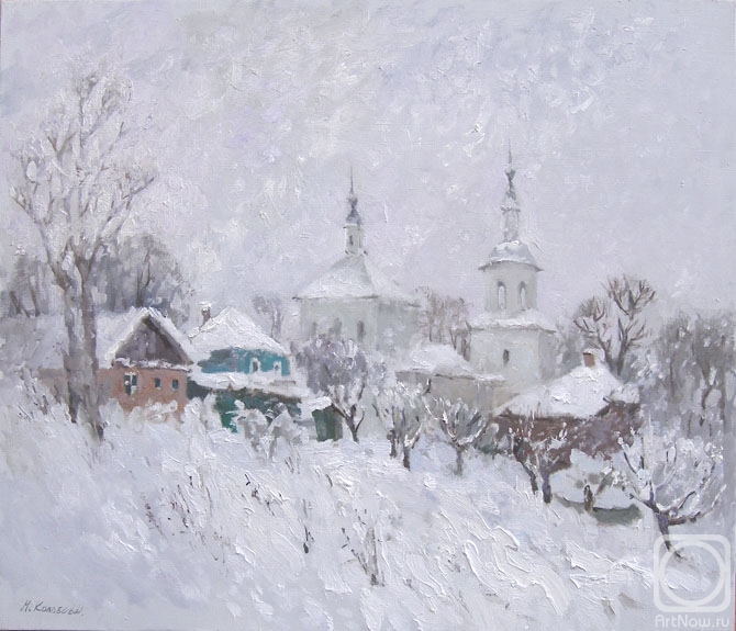 Kolobova Margarita. Winter in Cossack village