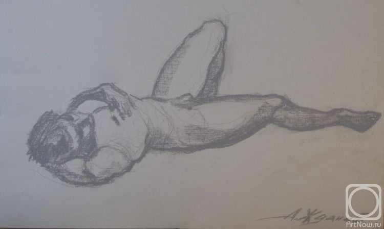 Zhdanov Alexander. The sleeping. Sketch