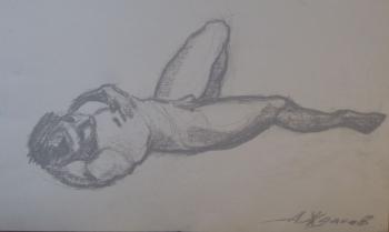 The sleeping. Sketch (Nude Male Nature). Zhdanov Alexander