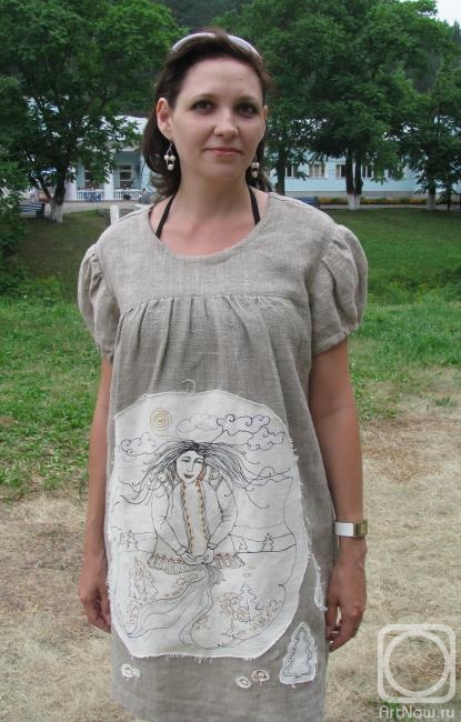 Zarechnova Yulia. Linen tunic "Beregynia"