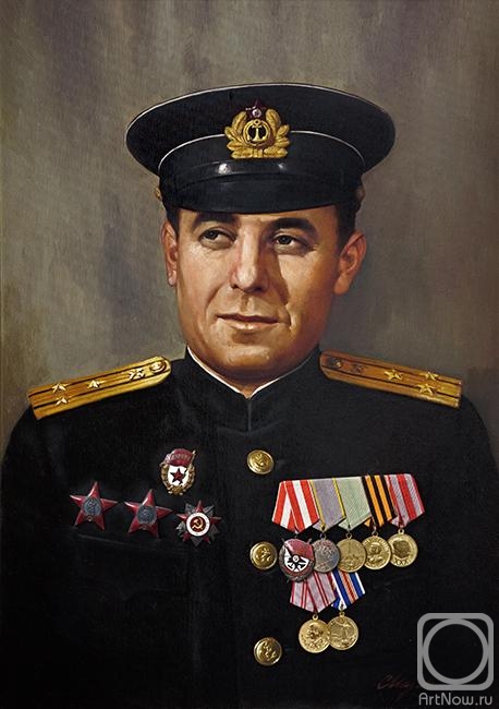 Mazur Nikolay. Portrait of Captain