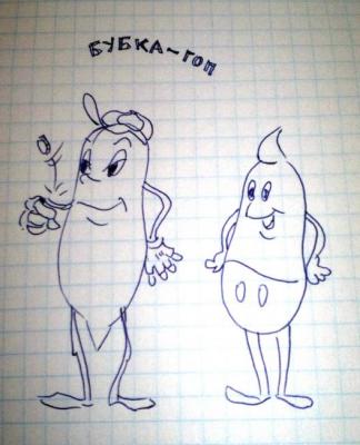 Character "Bubka Gop". Mihajljukov Nikolay