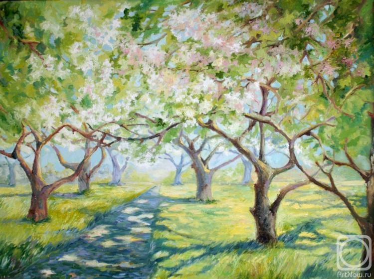 Рисование цветущий сад. Рисование цветущие сады. Яблоневый сад акварель. Яблоневый сад живопись. Весенние деревья живопись.