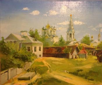 Copy-etude from Polenov's painting "Moscow Courtyard". Reutova Yaroslava