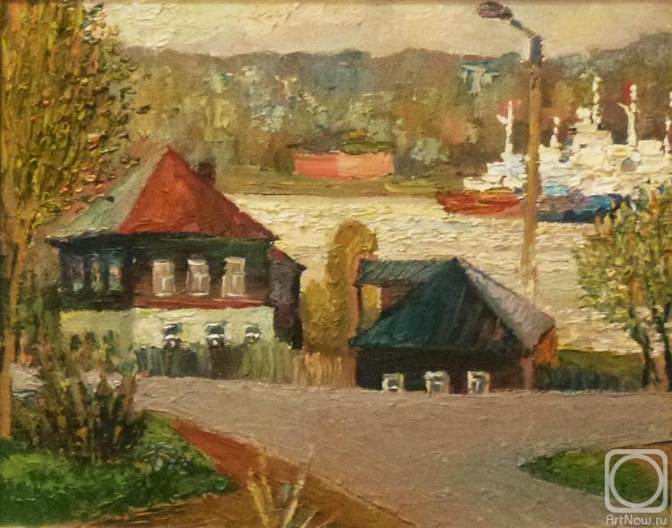Trofimov Evgeniy. Houses by the river