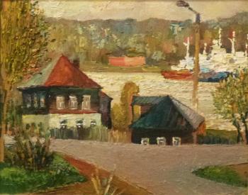 Houses by the river. Trofimov Evgeniy