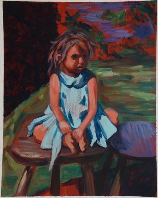 634 Portrait of a Little Girl. Lukaneva Larissa