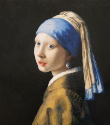 Girl with a Pearl Earring. Copy. Original size. Ivanenko Valentin
