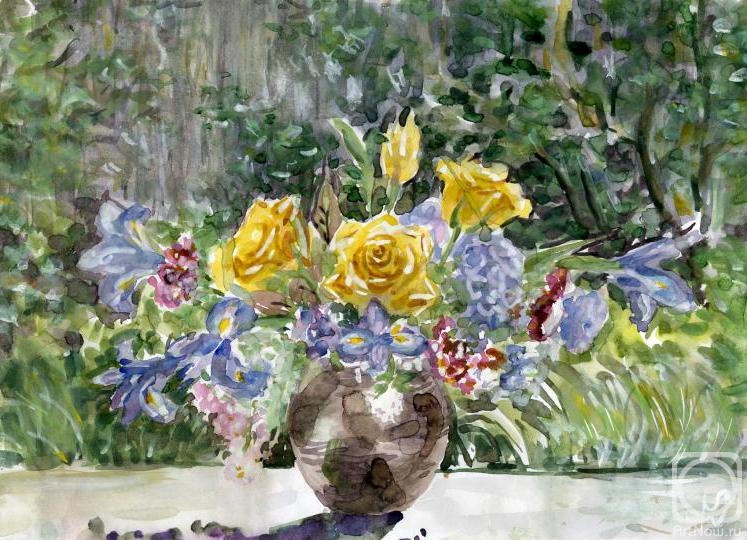 Sechko Xenia. Bouquet with yellow roses