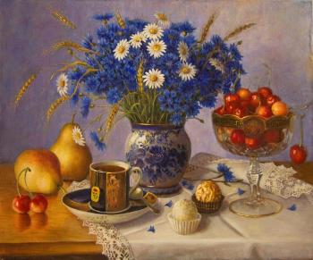 Still life with cornflowers. Gayduk Irina