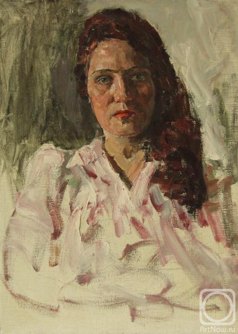 Gremitskikh Vladimir. Portrait of a young woman with red hair