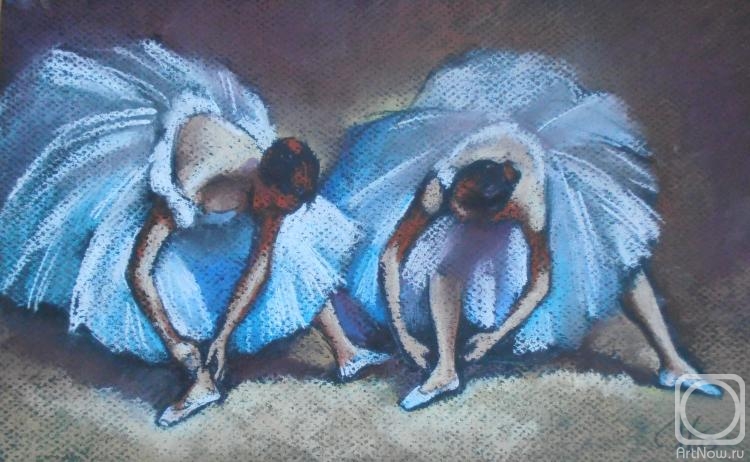 Kuznetsova Margarita. Degas's motif "Dancers Tying Pointe Shoes"