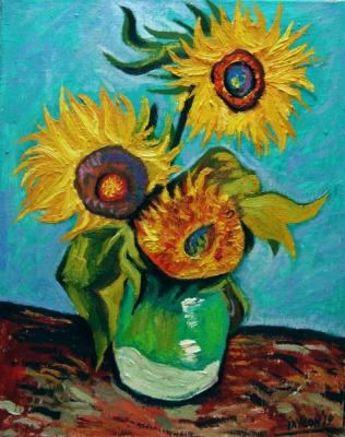 Van Gogh's Sunflowers. Ixygon Sergei