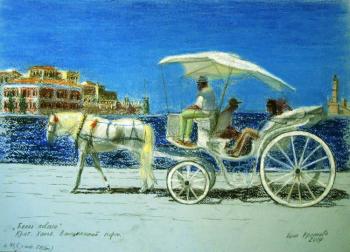 White wagon ( ). Krasnova Nina