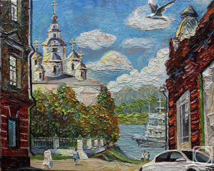 Trofimov Evgeniy. Grorod landscape with a seagull