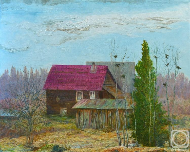 Dementiev Alexandr. House with a purple roof