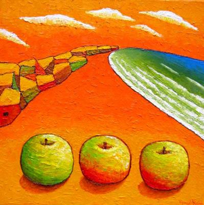 Three apples. Rain Vyusal