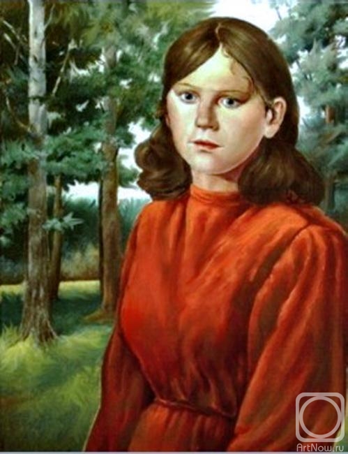 Tafel Zinovy. Portrait of a girl