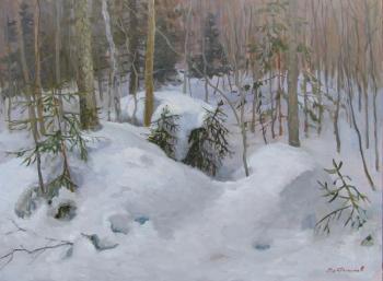 In winter in the forest. Filippov Vladimir