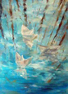 White ships (Paper Boats). Gerasimova Natalia