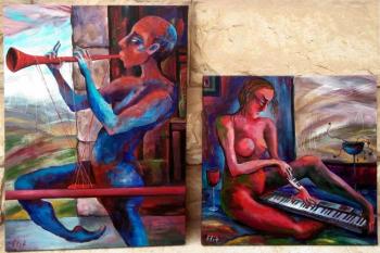 TO FIND THE MELODY (diptych). Nesis Elisheva