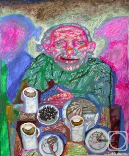 Solodky Victor. Guests at Nikolaich