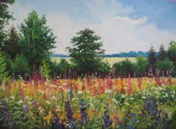 Flowering meadow. Chernyshev Andrei